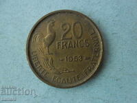 20 франка 1953 г. Франция