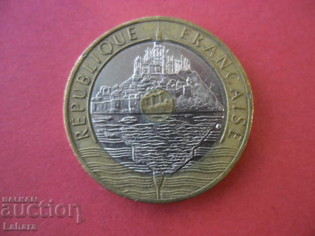 20 франка 1992 г. Франция с цена € 2.00 | 3.91 лв.