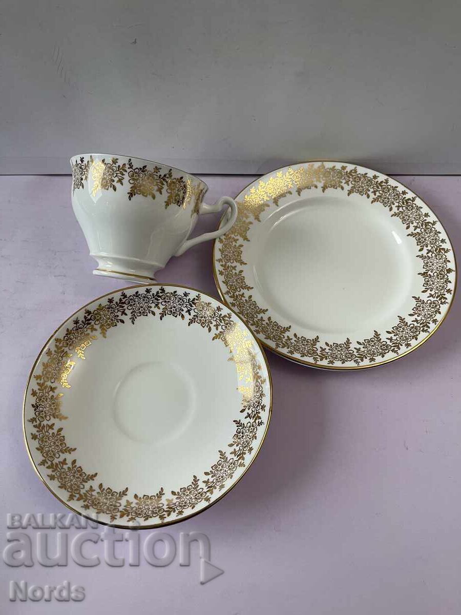 Аукцион Clare Английски троен сет за чай