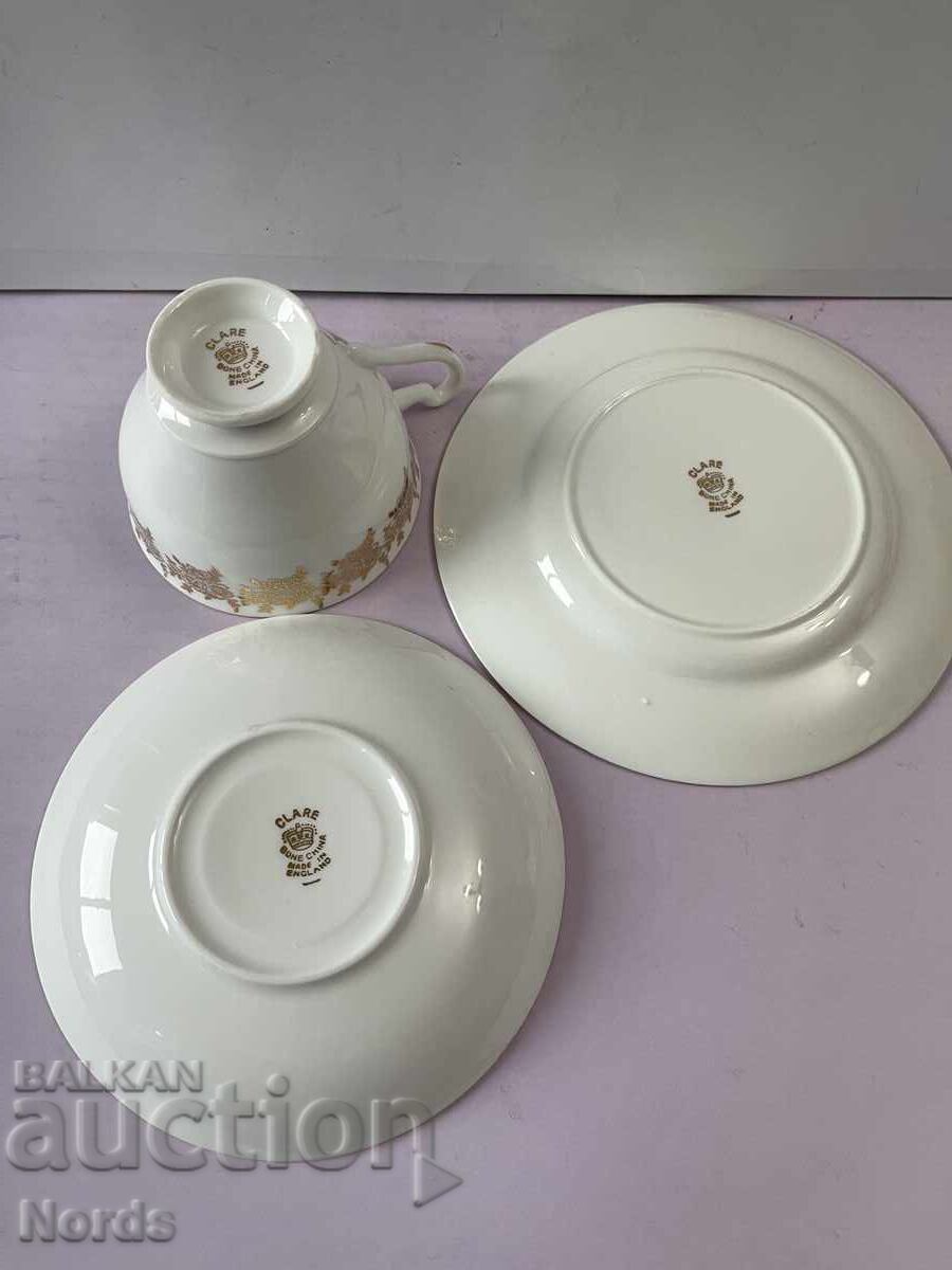 Παράδοση Κλαρ Αγγλικό σετ τριών τσαγιών