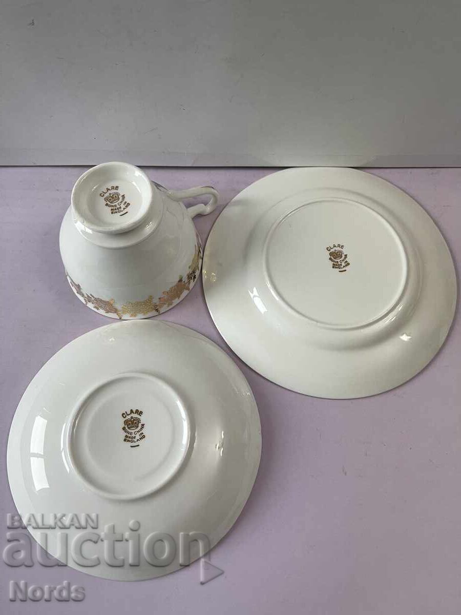 Clare Английски троен сет за чай - 5