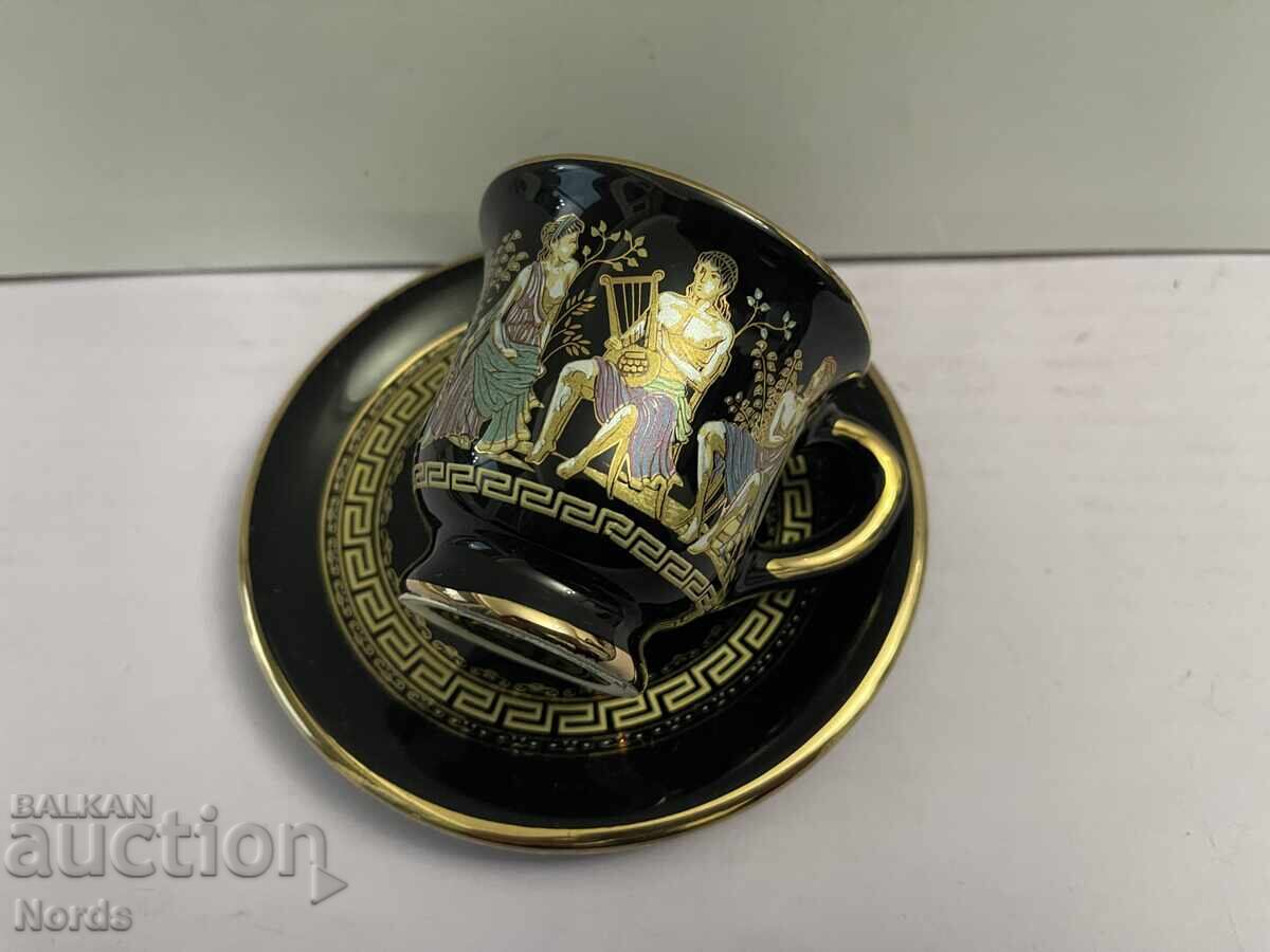 Παράδοση Ελληνικό διπλό σετ καφέ