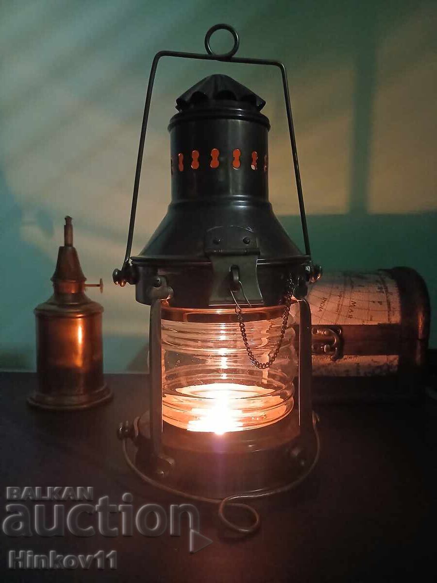 Стар корабен фенер на свещ - 6
