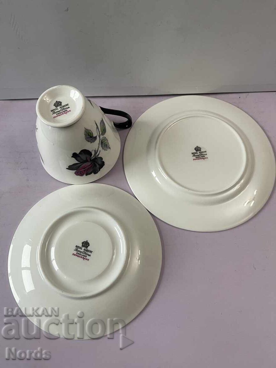 Royal Albert английски троен сет за чай - 6