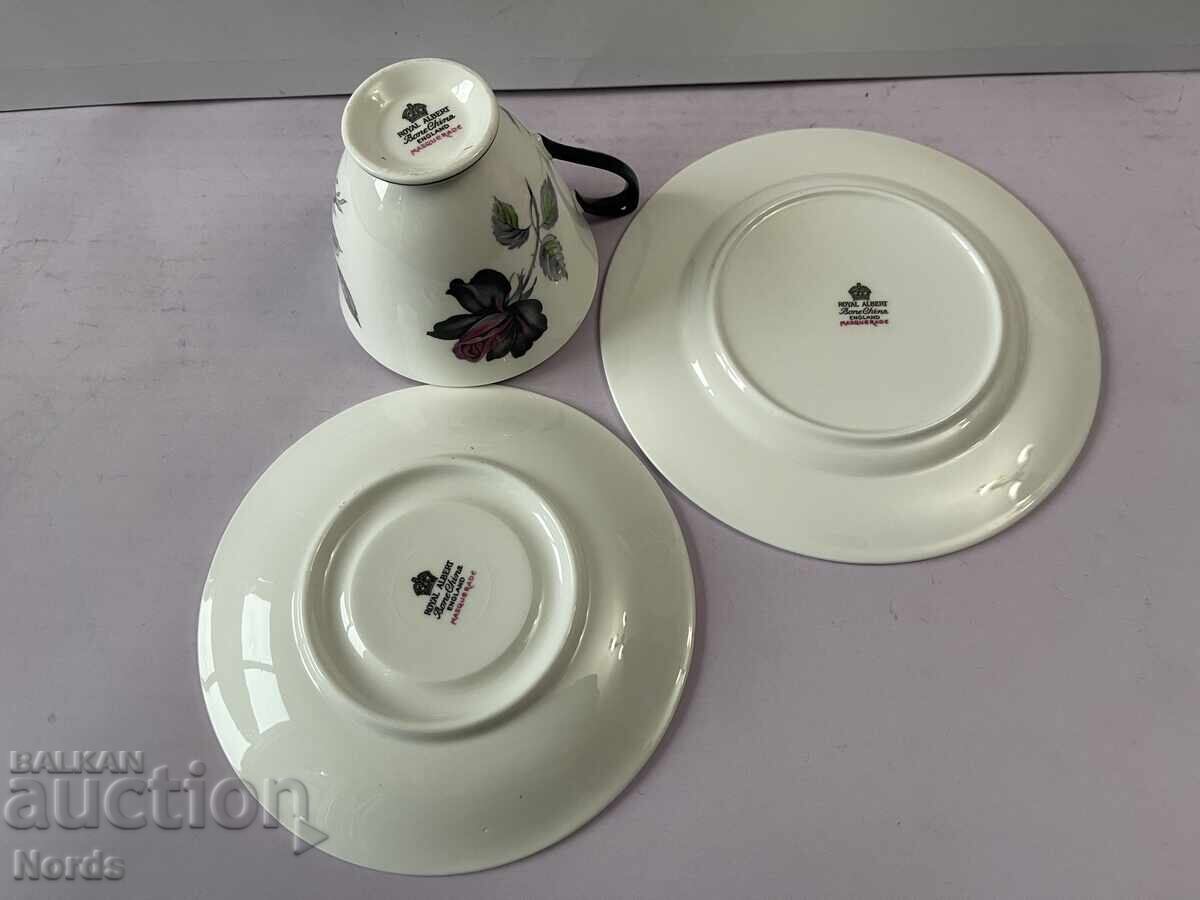 Доставка на Royal Albert английски троен сет за чай