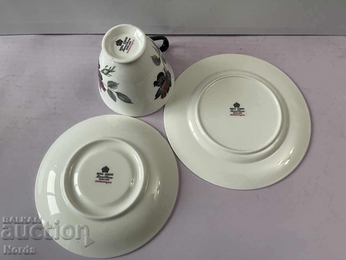 Royal Albert английски троен сет за чай - 5