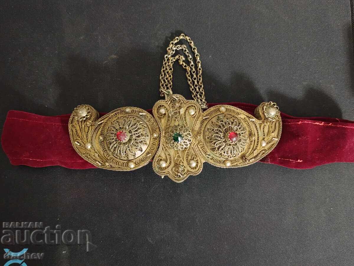 Δημοπρασία Αναγεννησιακές Ασημένιες Φιλιγκράν Επιχρυσωμένες παφτές παφτά ρούχα 19ος αιώνας