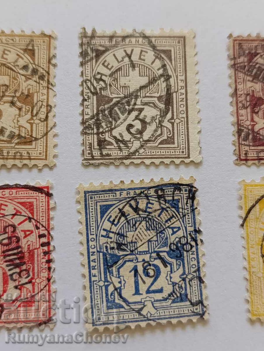 Delivery of Postage Stamps Switzerland 1882