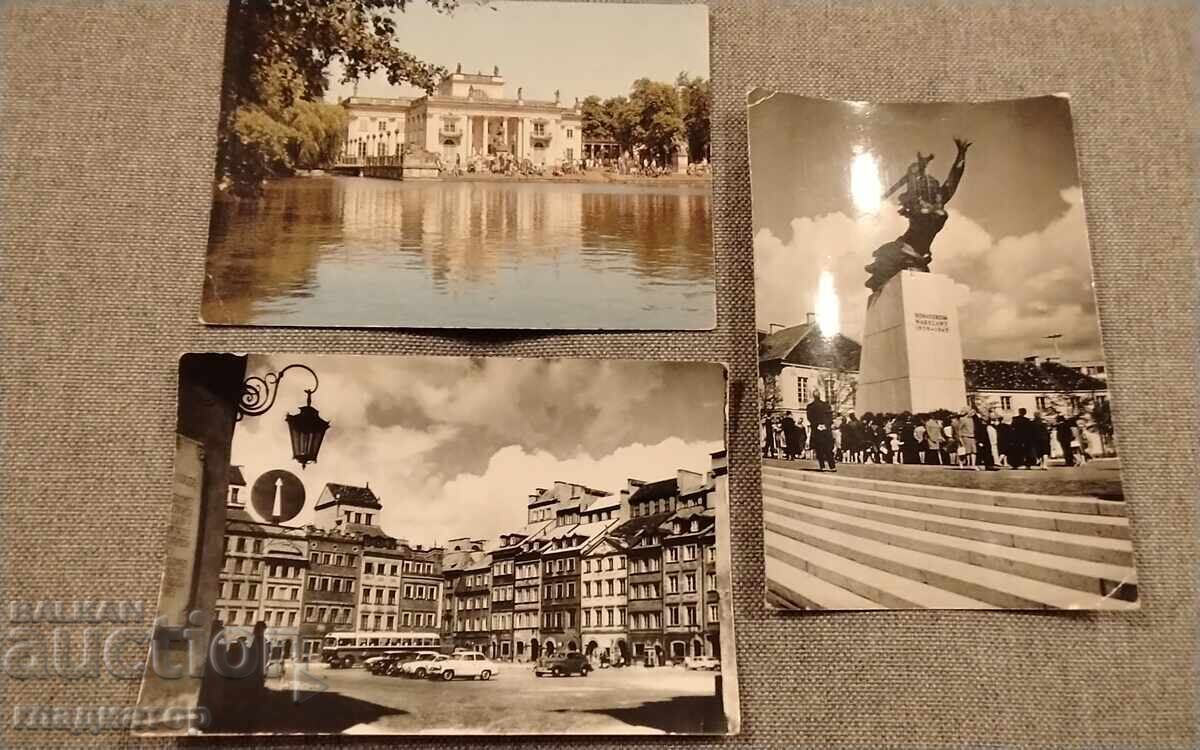 Auction  Old postcard Poland Warsaw castle palace building
