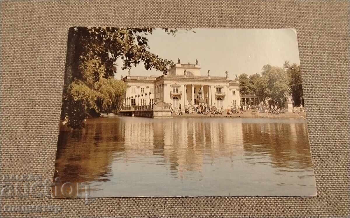 Old postcard Poland Warsaw castle palace building