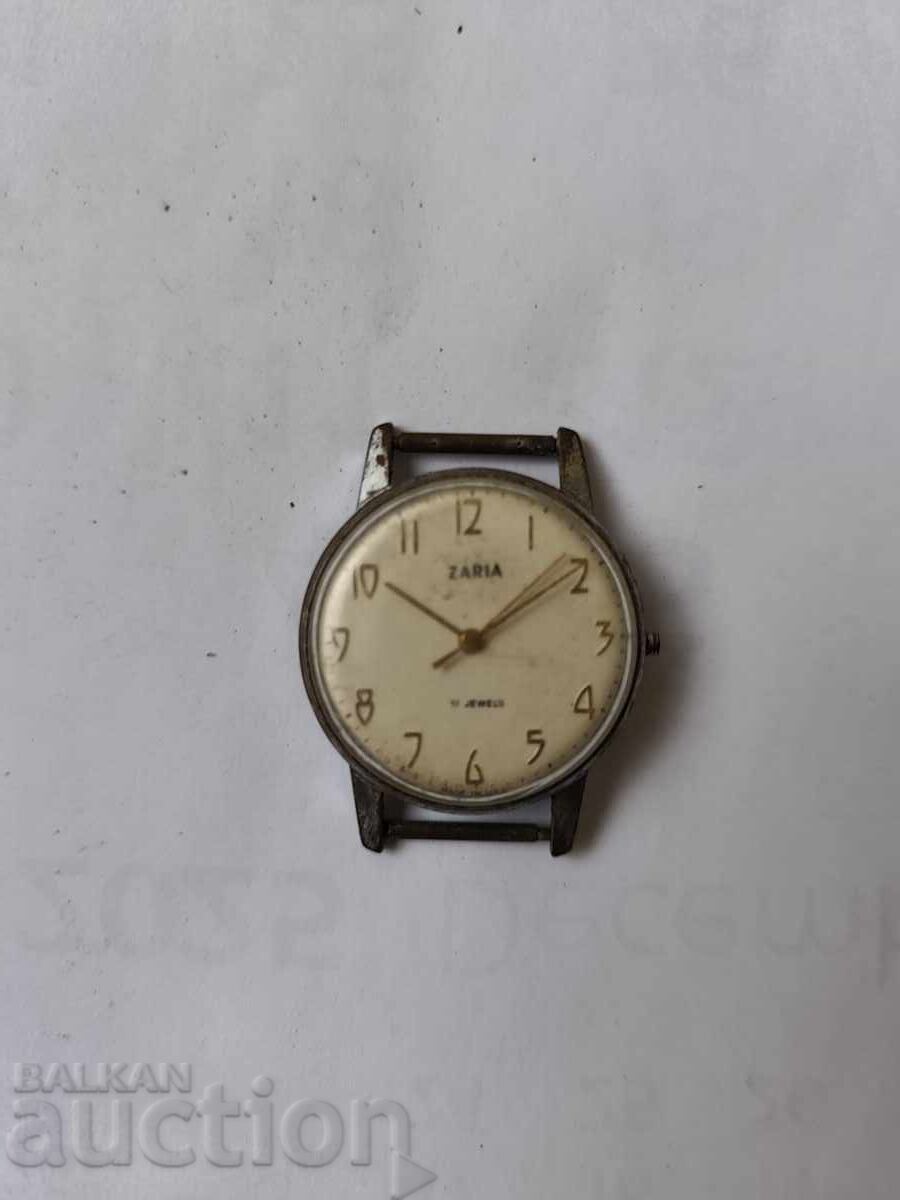 0.01st. Παλιό Ρωσικό ρολόι Zarya 12 - δεν λειτουργεί - Β.Ζ.Κ