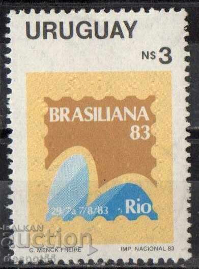 1983. Uruguay. Expoziție filatelică "Braziliana 83"