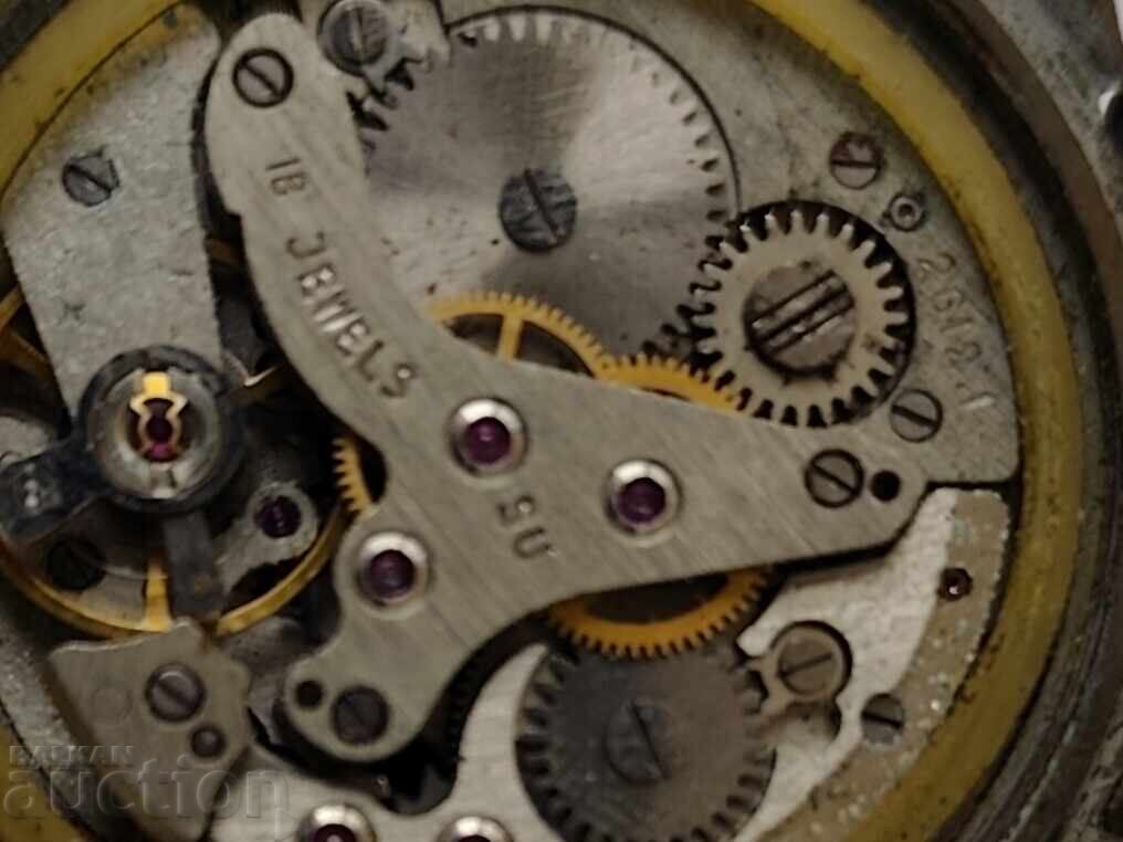 Livrarea 0.01st. Ceas vechi rusesc Poljot fără sticlă 13 - nu funcționează - B.Z.C Livrarea 0.01st. Ceas vechi rusesc Poljot fără sticlă 13 - nu funcționează - B.Z.C