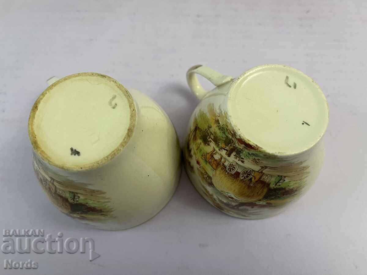 Lot vintage englezesc de cești - 6