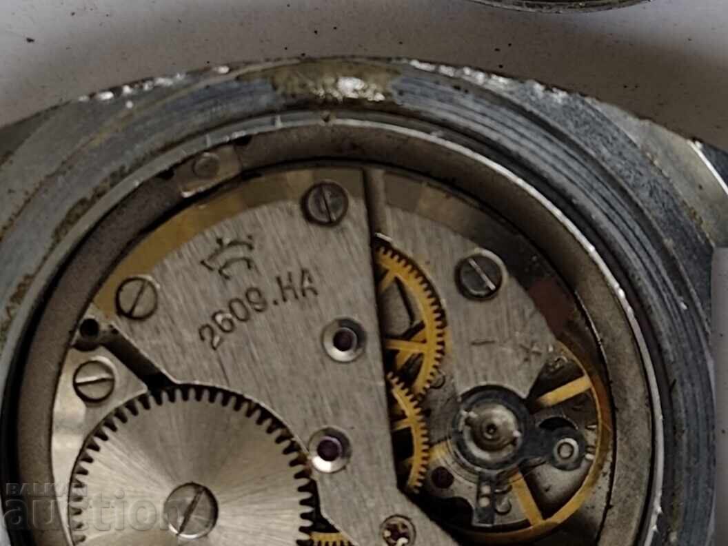 Παράδοση 0.01st. Παλαιό Ρωσικό Ρολόι Ρακέτα χωρίς τζάμι 15-δεν λειτουργεί-Β.Ζ.Τ