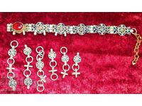 Αναγεννησιακό ασημένιο κόσμημα με επένδυση υδραργύρου