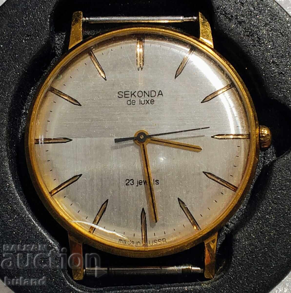 Аукцион Съветски Позлатени Часовници Sekonda Секонда Полет ЛУЧ ЛЪЧ