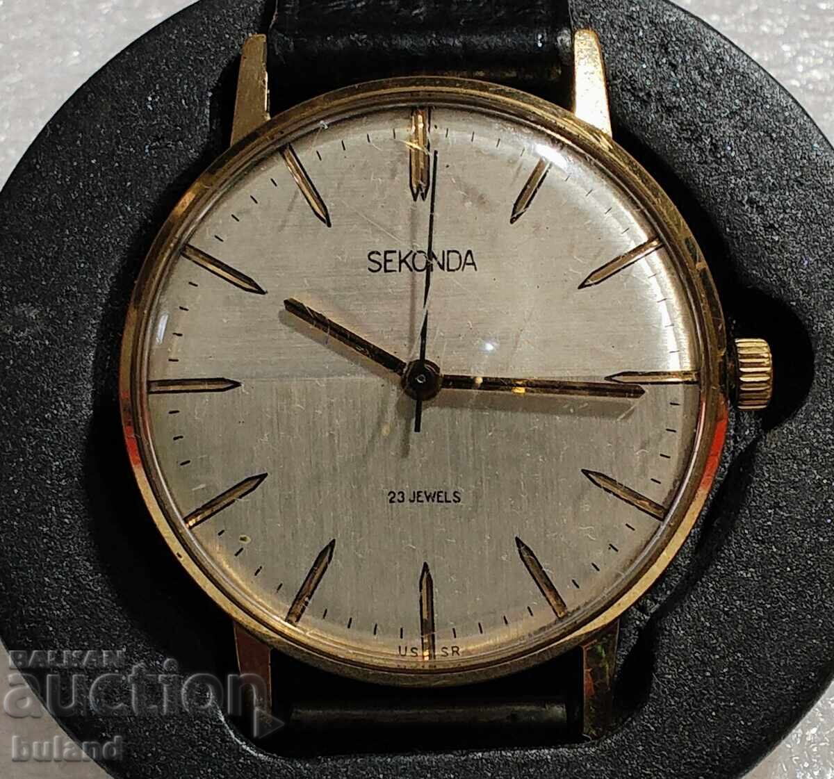 Съветски Позлатени Часовници Sekonda Секонда Полет ЛУЧ ЛЪЧ - 7