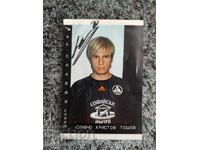 Автограф на Славчо Тошев, ПФК Славия