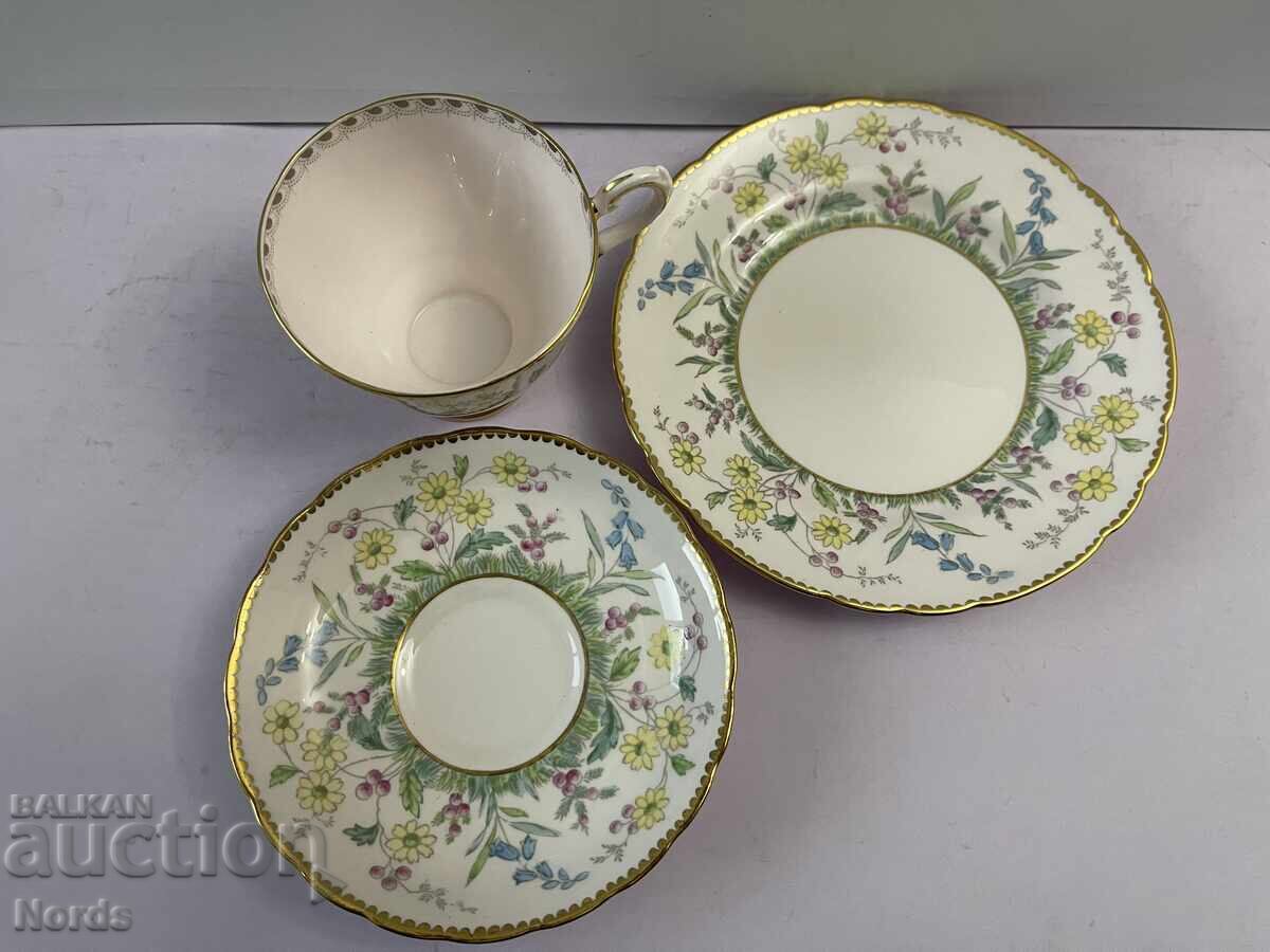 Auction  Tuscan English Triple Tea Set