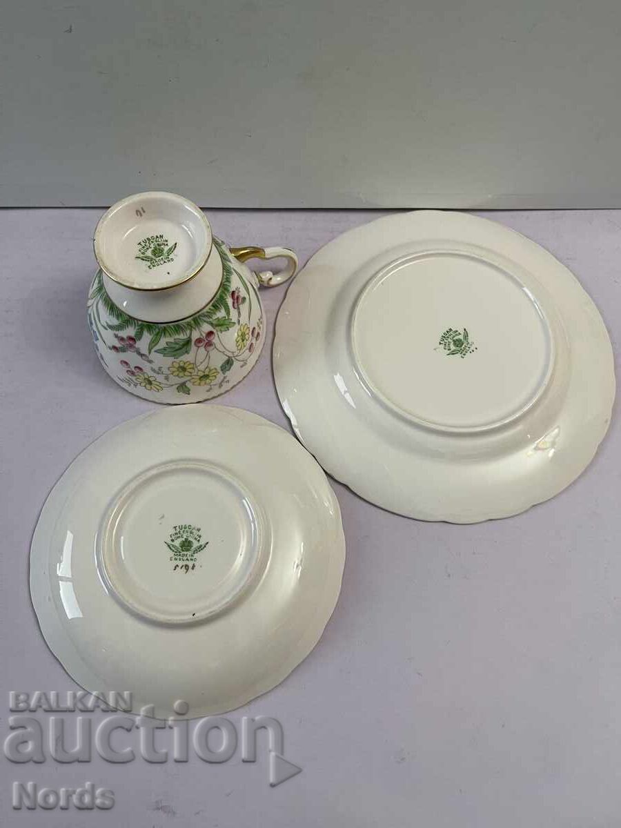 Tuscan English Triple Tea Set - 6