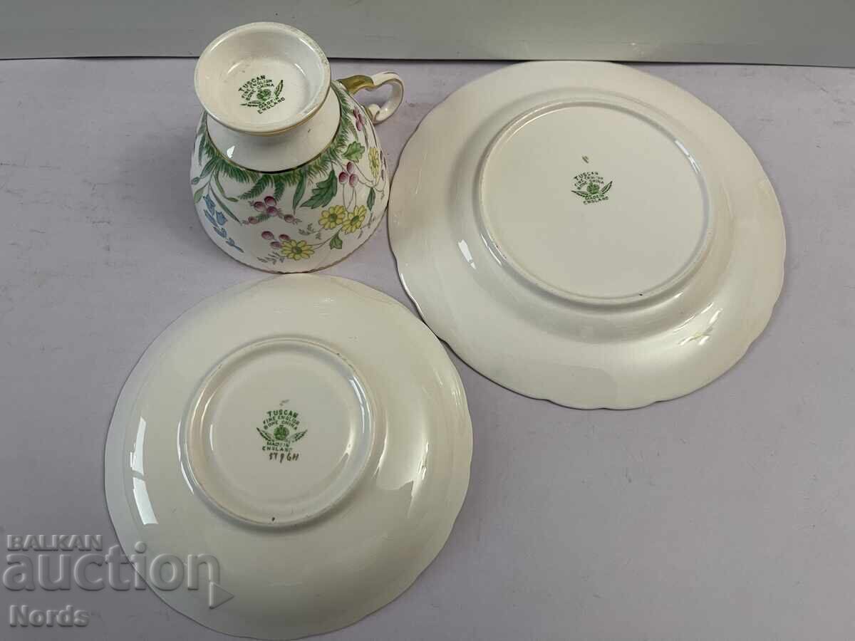 Tuscan English Triple Tea Set - 5