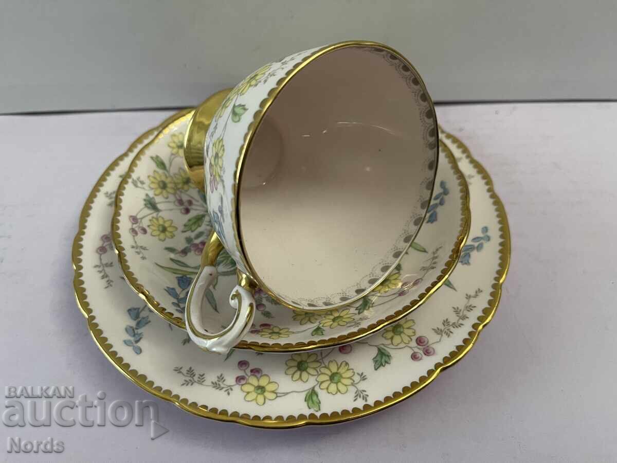 Auction  Tuscan English Triple Tea Set