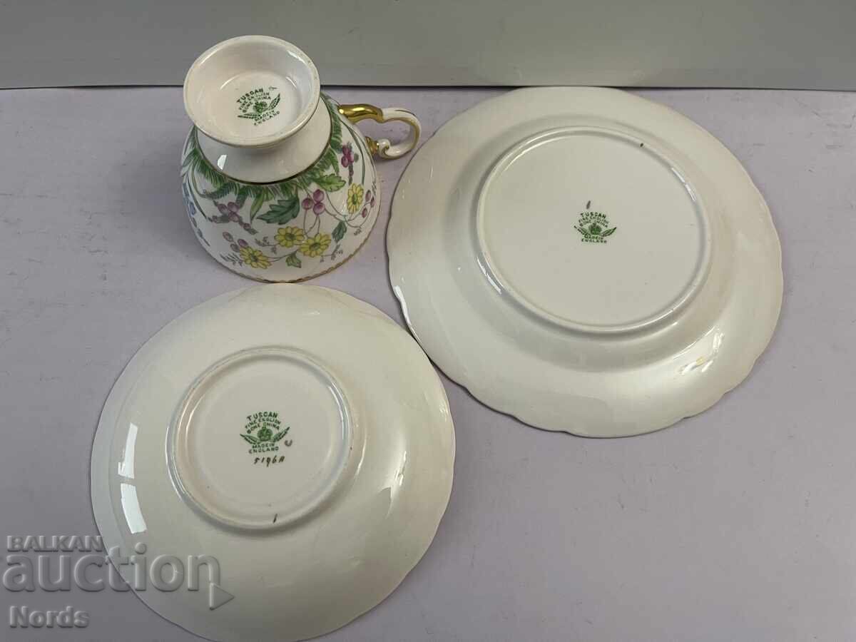 Tuscan English Triple Tea Set - 5