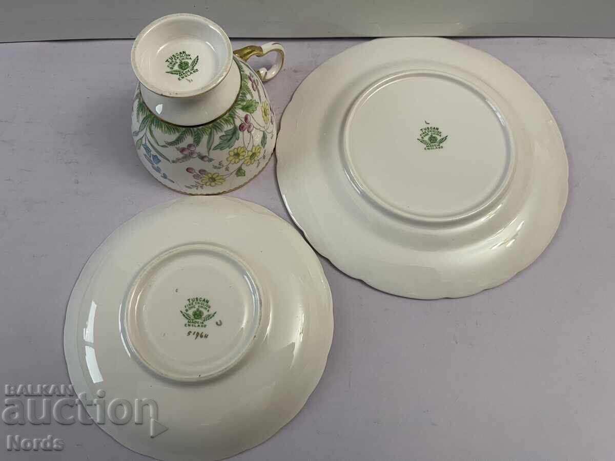 Tuscan English Triple Tea Set - 6