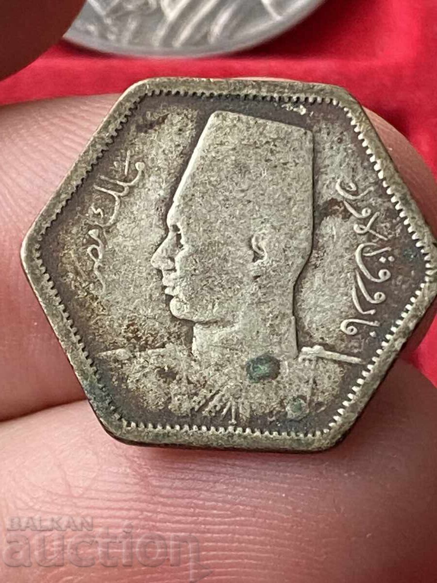 Egipt 2 piastri 1944 argint