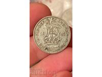 Marea Britanie 1 șiling 1945 George VI argint