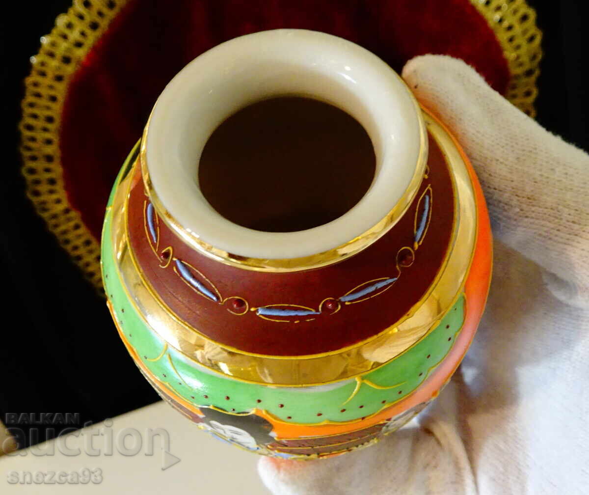 Livrarea Vază Satsuma, porțelan os japonez, aur