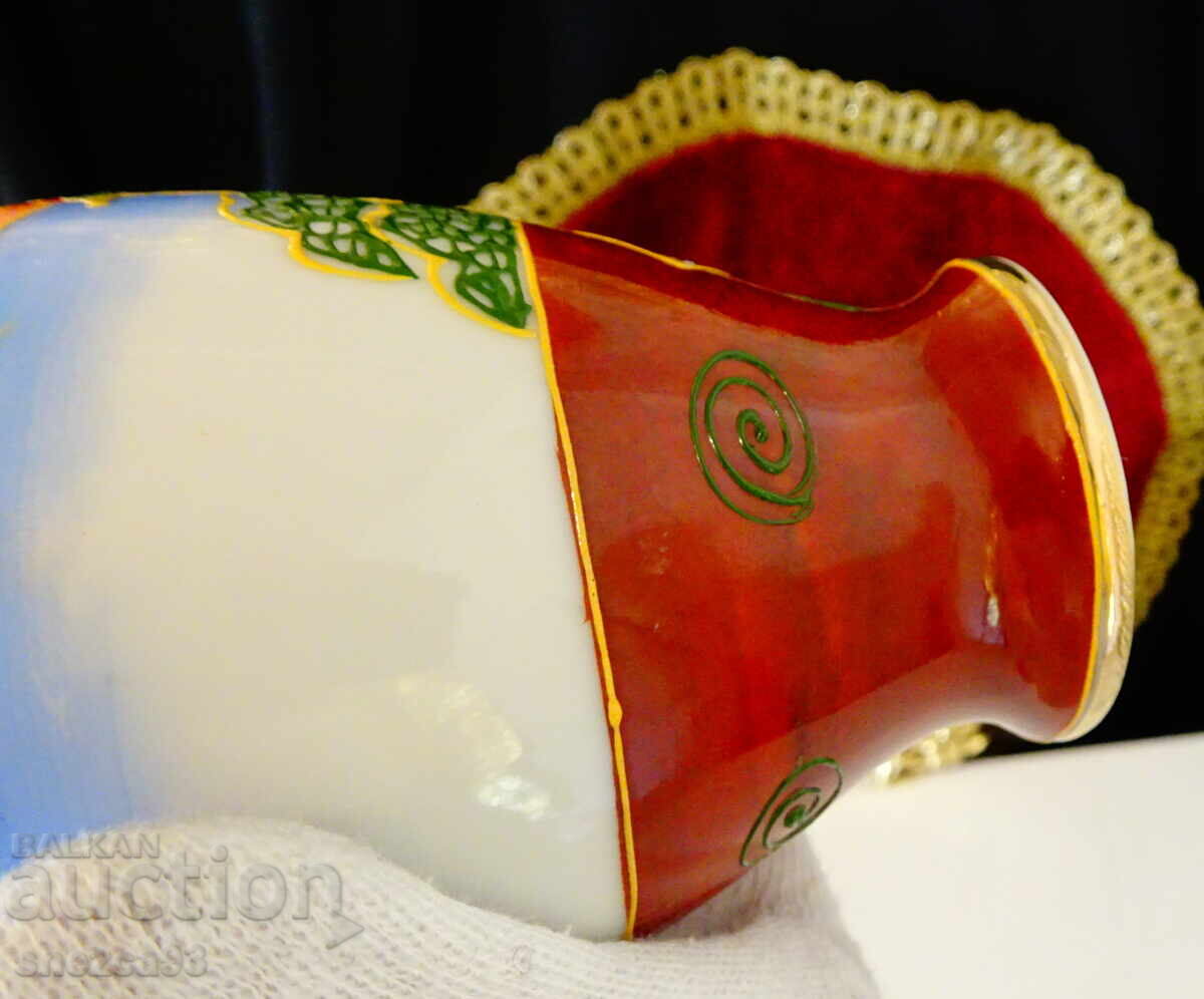 Vază Satsuma, porțelan os japonez, aur - 5