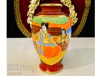 Vază Satsuma, porțelan os japonez, aur