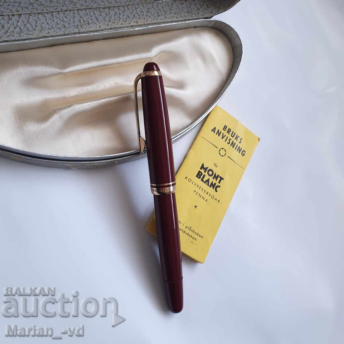 Montblanc 252 Fountain Pen in Burgundy with 585 Gold Nib - 5