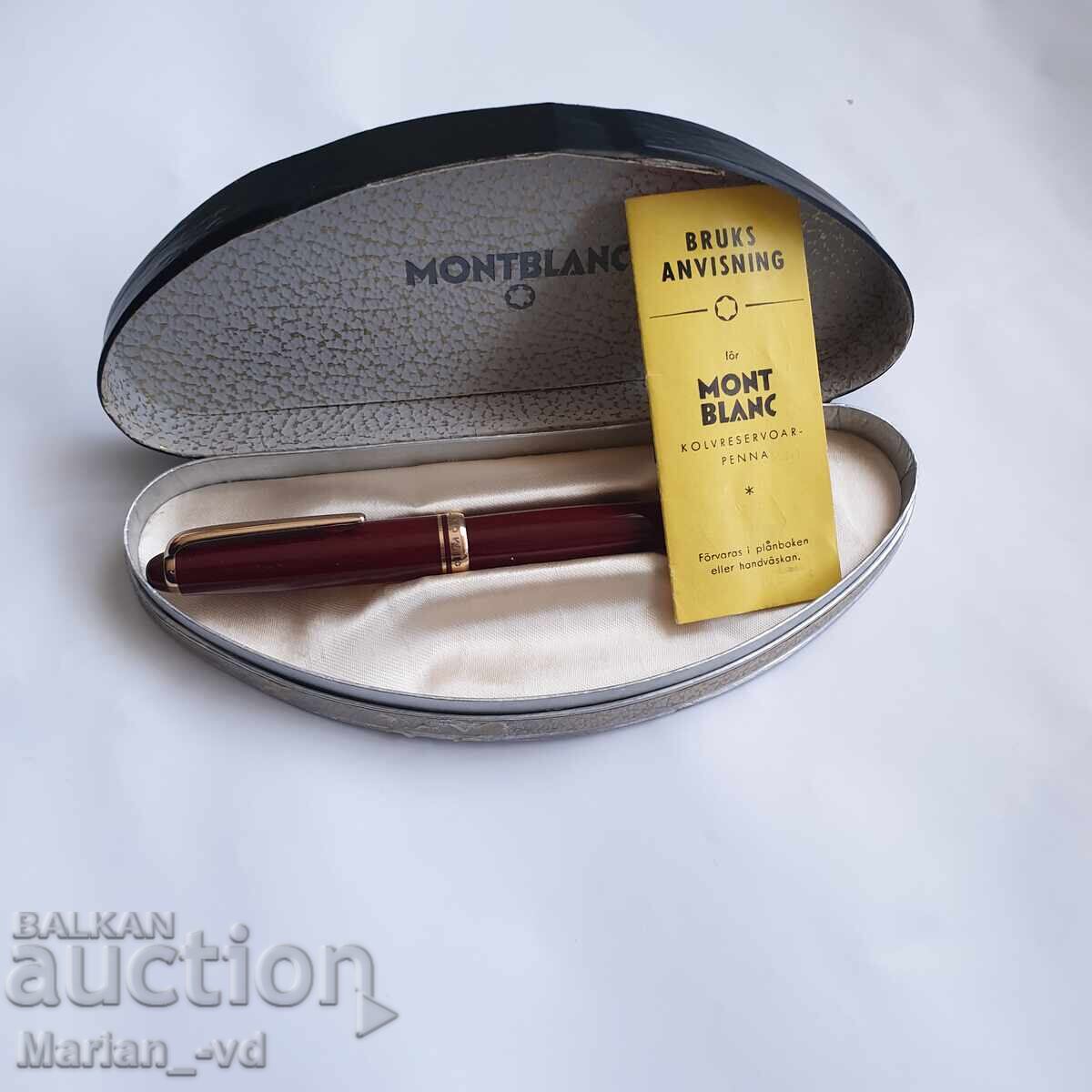 Montblanc 252 Fountain Pen in Burgundy with 585 Gold Nib