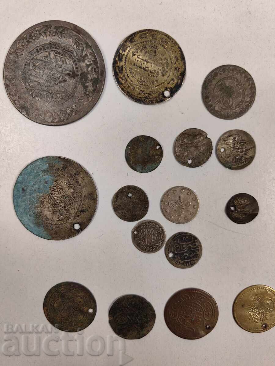 LOT ÎN PRINCIPAL MONEDE OTOMANE DE ARGINT MONEDĂ DE ARGINT ARGINT - 5 LOT ÎN PRINCIPAL MONEDE OTOMANE DE ARGINT MONEDĂ DE ARGINT ARGINT - 5