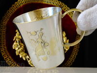 WMF silver-plated cup with Sleeping Beauty motif