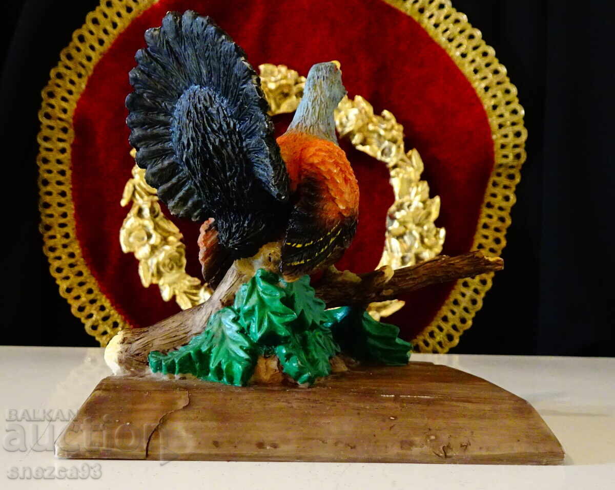 Порцеланова фигура Глухар,поставка за пура,лого на бира Hass - 5 Порцеланова фигура Глухар,поставка за пура,лого на бира Hass - 5