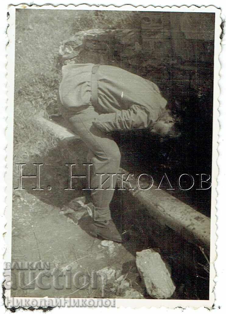 MICĂ POZĂ VECHE VIAȚA MILITARĂ DE SOLDAT E793