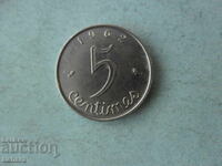 5 Centimes 1962 France
