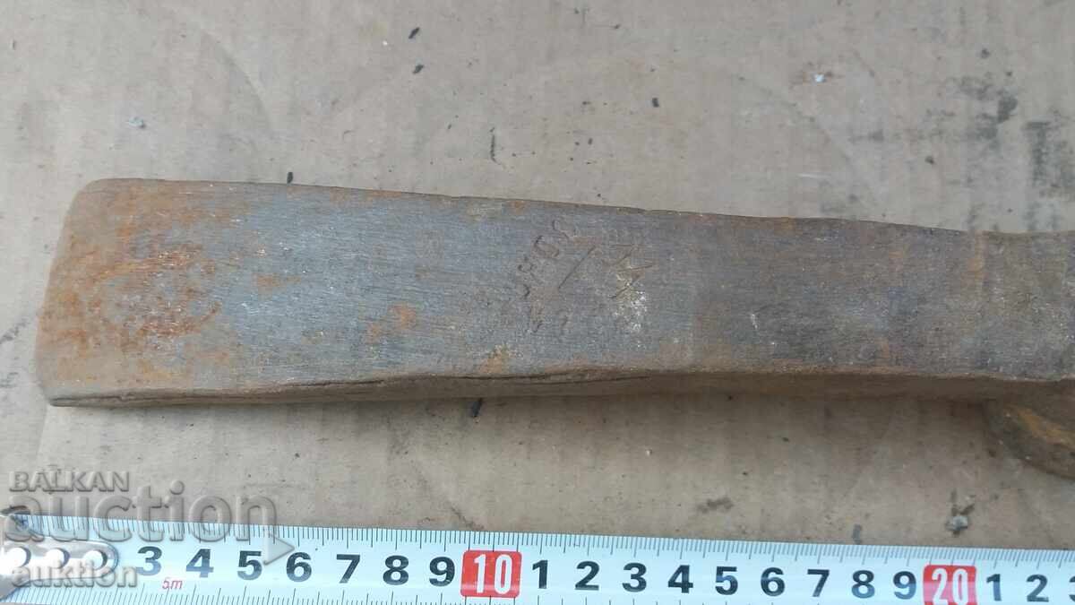 Auction MASSIVE MILITARY PICKAXE WITH MARKINGS Auction MASSIVE MILITARY PICKAXE WITH MARKINGS