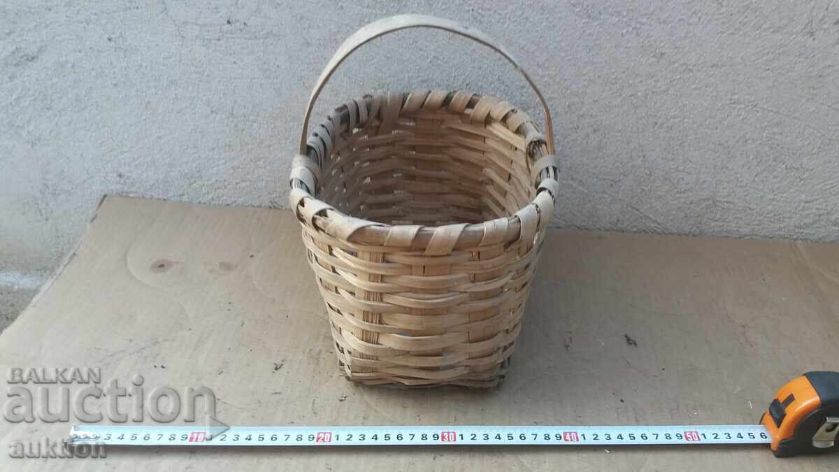 СТАРА ПЛЕТЕНА ДЪРВЕНА КОШНИЦА - 5