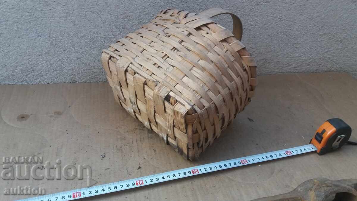 СТАРА ПЛЕТЕНА ДЪРВЕНА КОШНИЦА - 7