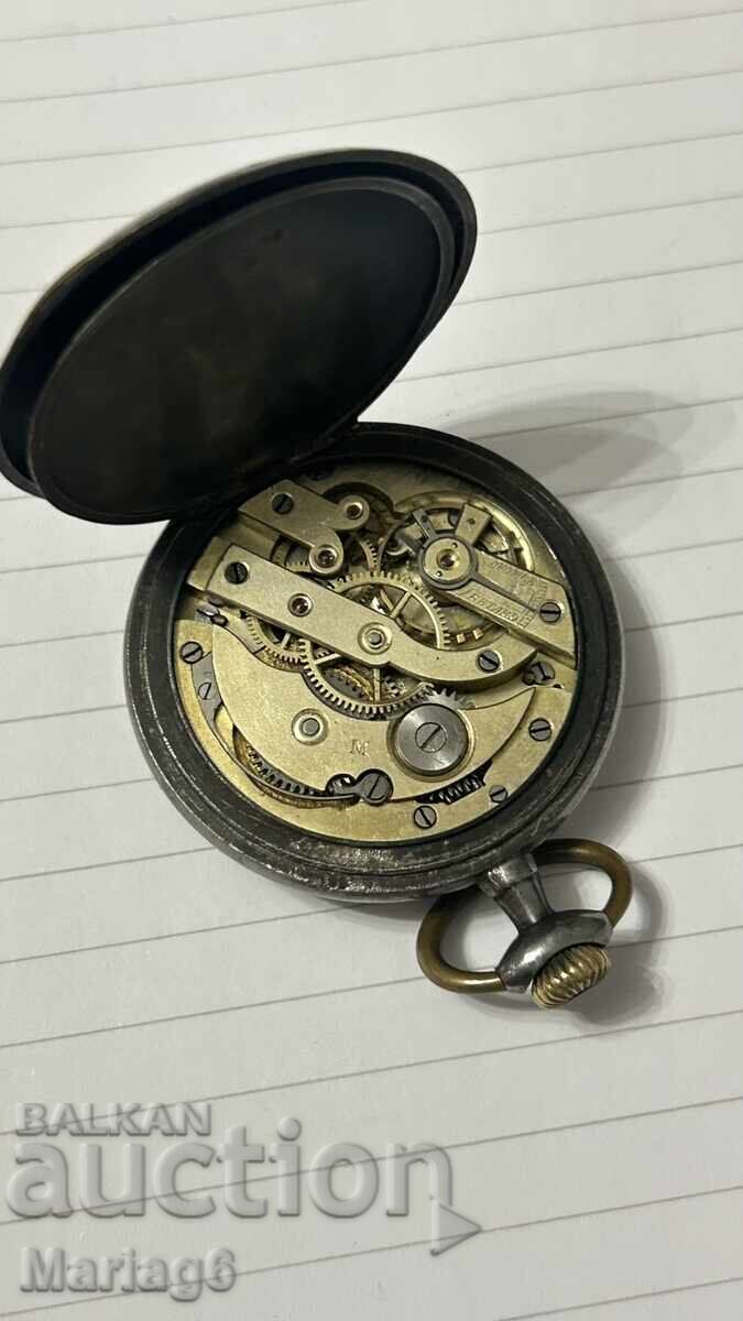 Δημοπρασία Ανδρικό σιδερένιο ρολόι παλιό, Λειτουργεί άψογα 50mm Δημοπρασία Ανδρικό σιδερένιο ρολόι παλιό, Λειτουργεί άψογα 50mm