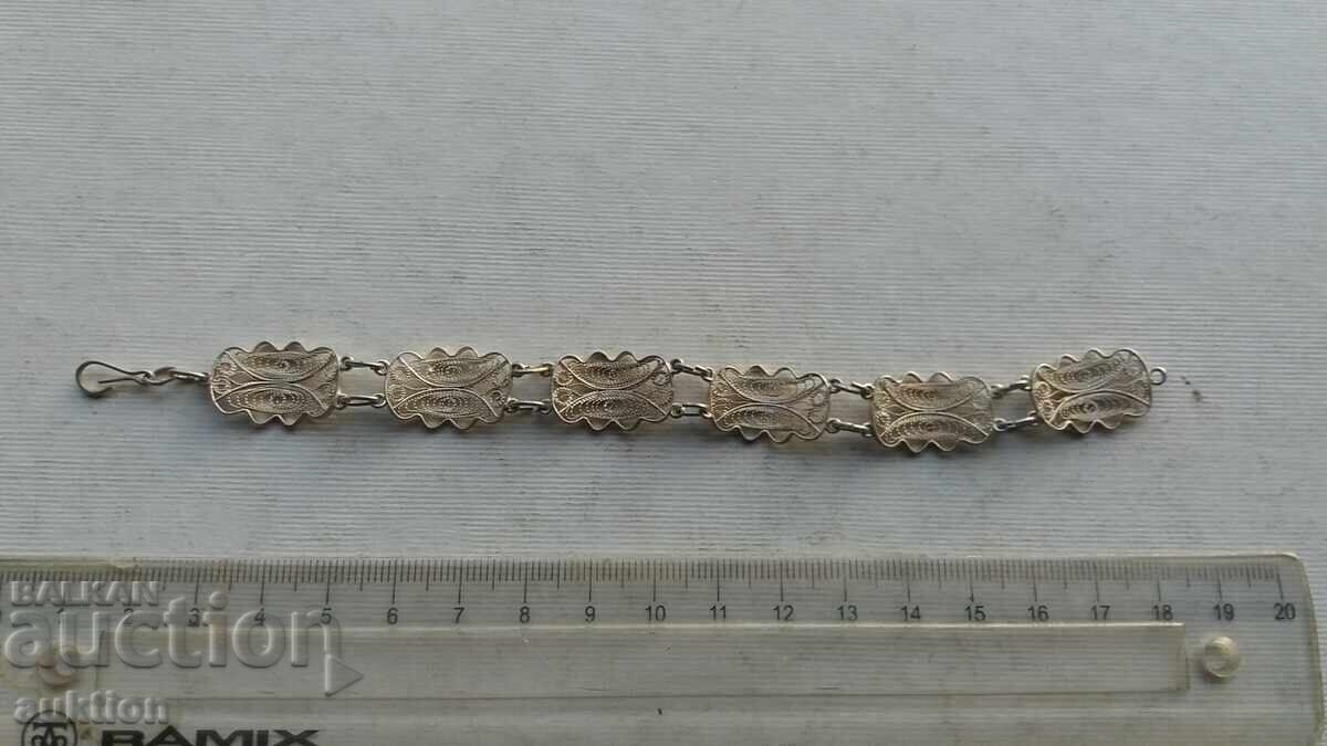 Livrarea BRĂȚARĂ ARGINTIE FRUMOASĂ FILIGRAN