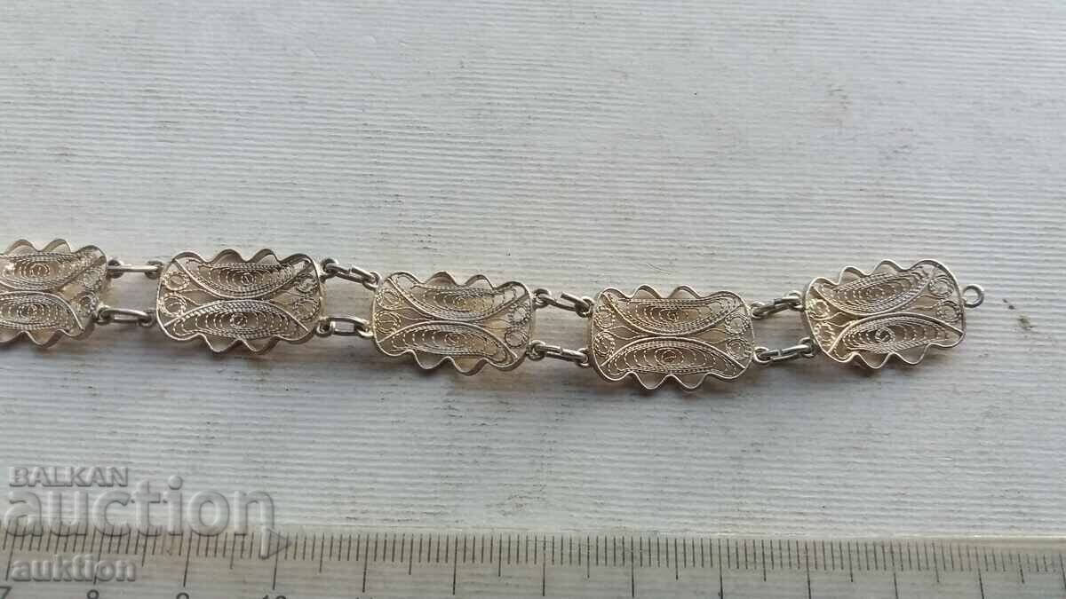 BRĂȚARĂ ARGINTIE FRUMOASĂ FILIGRAN - 5