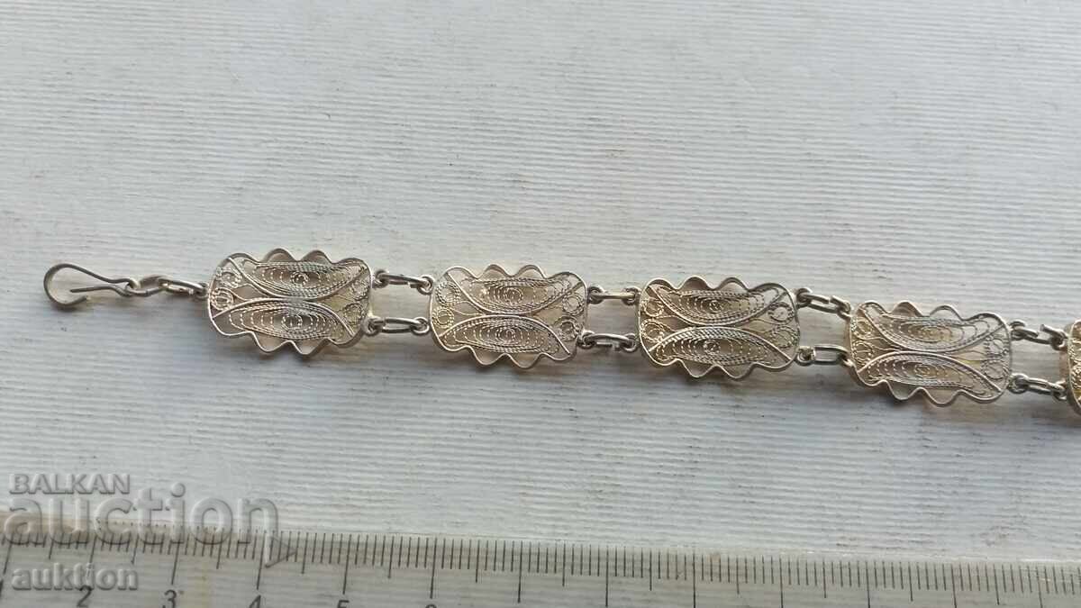 BRĂȚARĂ ARGINTIE FRUMOASĂ FILIGRAN - 6