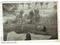 SMALL OLD PHOTO MILITARY SOLDIER LIFE E807