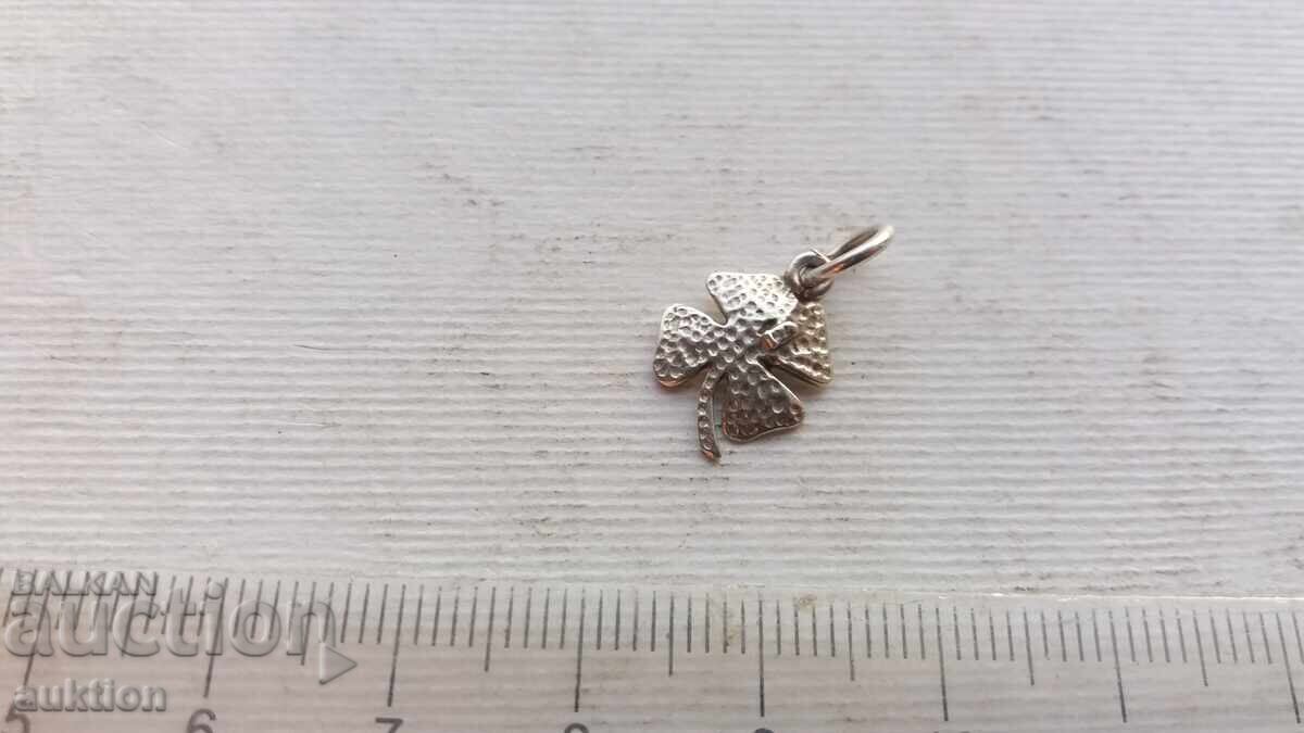 Ασημένιο Τριφύλλι - Μεταλλιόν - Κόσμημα - 5